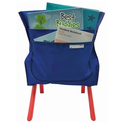 Writer Nylon Chair Bag 2 Pockets 455mmW Blue 