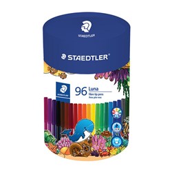 Staedtler 327 Luna Fibre Tip Pen 1.0mm Assorted Cup Of 96 