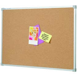 Quartet Penrite Corkboard 1200mm x 900mm Aluminium Frame 