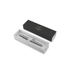 Parker Jotter Fountain Pen Stainless Steel Chrome Trim Blue Refill