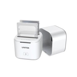 Unitek USB-C To SATA6G Dual Disk Docking Station White 