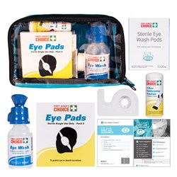 Trafalgar First Aider's Choice First Aid Kit Eye Light Blue 