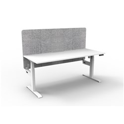 Rapidline Boost Light Single Sided Workstation Grey Eco Screen 1500W x 620-1270mmH W/W