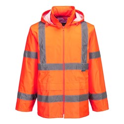Portwest Hi-Vis Rain Jacket 3XL Orange 
