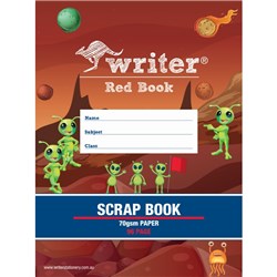 Writer Red Book Scrap Book 330 x 245mm 96 Page 