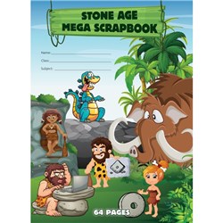 Writer Premium Stone Age Mega Scrap Book 330 x 240mm 64 Page