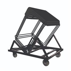 Sylex Baccalaureate Stackable Table Trolley Charcoal 