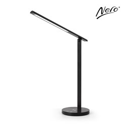 Nero LED Lamp With Wireless Charging Foldable Black 