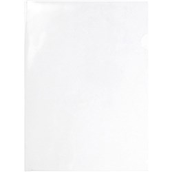 Marbig Letter Files A4 Polypropylene Ultra Clear Pack of 100