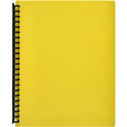 Marbig Display Book A4 Refillable 40 Pocket Yellow