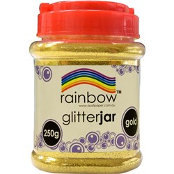 Rainbow Glitter Jar Gold 250G