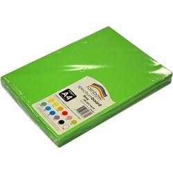 Rainbow Spectrum Board A4 220 gsm Lime 100 Sheets