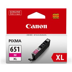 Canon Pixma CLI651XL Ink Cartridge High Yield Magenta