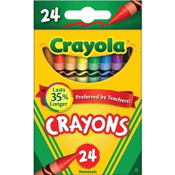 Crayola Tuck Box Crayons 92 x 8mm Assorted Pack Of 24 