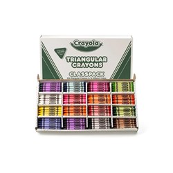 Crayola Triangular Crayons Classpack 16 Colours Pack of 256
