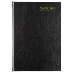 Cumberland Business Diary A5 2 Days To Page Black 