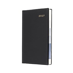 Collins Belmont Desk Diary Octavo Day To Page Black 