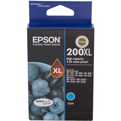 Epson 200XL Ink Cartridge High Yield Cyan