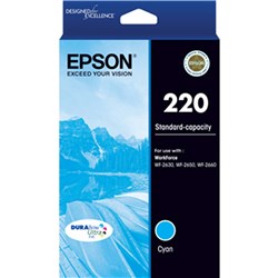 Epson 220 Ink Cartridge Cyan