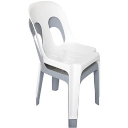 Rapidline Pipee Stackable  Polypropylene Chair Green