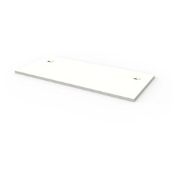 Rapidline Rectangle Desk Top  Only 1500W x 700D x 25mmH With 2 Cable Ports White