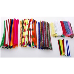 Jasart Pipe Cleaners 0.6x30cm Tinsel Assorted Pack of 150