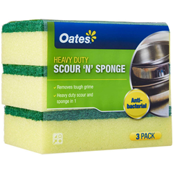 OATES DURAFRESH ANTIBACTERIAL Sponge Scour Pack 3 