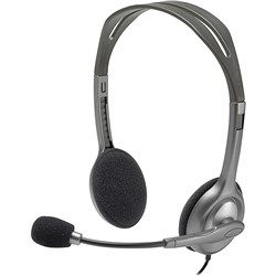 Logitech H110 Stereo Headset Black 