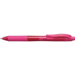 Pentel BL107 Energel X Gel Pen Retractable Fine 0.7mm Pink 