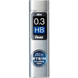 Pentel Ain Stein Leads Refill C273 0.3mm HB Tube Of 15 