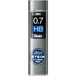 Pentel Ain Stein Leads Refill C277 0.7mm HB Tube Of 40 