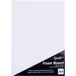 Quill Foam Board A4 White 