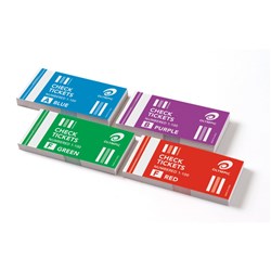 Olympic Check Ticket Book No 1 100 Pack of 4