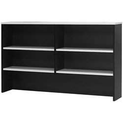 Logan Desk Hutch 1200W x 315D x 1075mmH White And Ironstone 