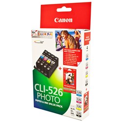 Canon CLI526VP Ink Cartridge Value Pack Assorted Colours