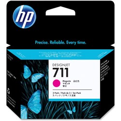 HP CZ135A - 711 Ink Cartridge Pack of 3 Magenta