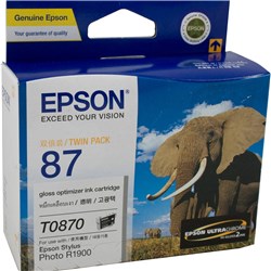 Epson C13T087090 - T0870 Ink Cartridge High Yield Twin  Gloss Optimiser