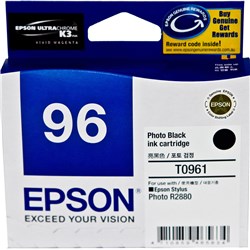 Epson C13T096190 - T0961 Ink  Cartridge Photo Black