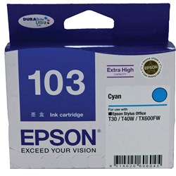 Epson C13T103292 - T1032 Ink Cartridge High Yield Cyan
