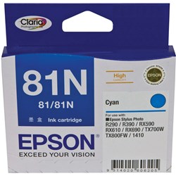 Epson 81/81N Ink Cartridge High Yield Cyan