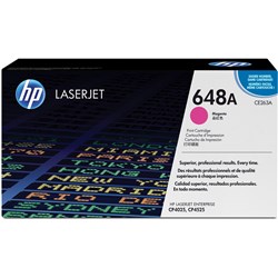 HP 648A LaserJet Toner Cartridge Magenta CE263A