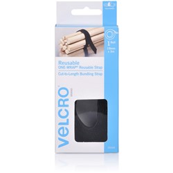 Velcro Brand Reusable Wrap 19mm x 3m Black 