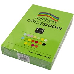 Rainbow Office Copy Paper A4 80gsm Green Ream of 500