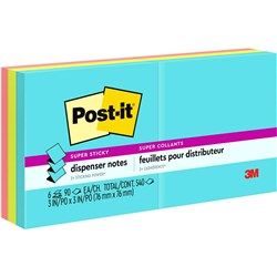 Post-It R330-6SSMIA Super Sticky Notes 76mmx76mm Supernova Neons Pack of 6