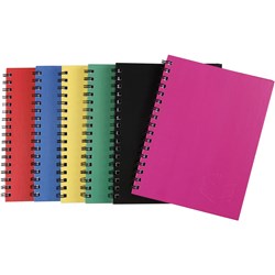 Spirax 512 Hard Cover Notebook A4 Ruled 200 Page Side Opening Assorted