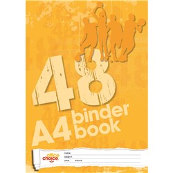 Office Choice Binder Book A4 7 Hole 8mm Ruled 60gsm 48 Page