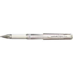 Uni-Ball UM153 Impact Signo Gel Rollerball Pen Broad 1mm White