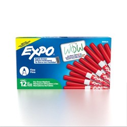 Expo Dry Erase Whiteboard Marker Bullet 1.4mm Fine Red  