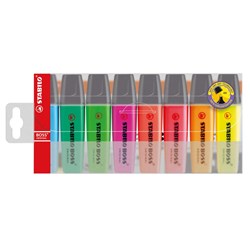 Stabilo Boss Original Highlighters Chisel 2-5mm Assorted Colours Wallet Of 8