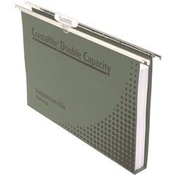 Crystalfile Suspension Files Enviro Double Capacity Foolscap Complete Pack Of 50